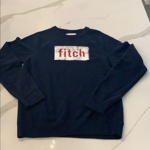 Abercrombie kids navy crew sweatshirt 13/14